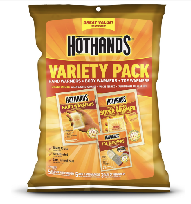 HotHands Toe, Hand, & Body Warmer Variety Pack